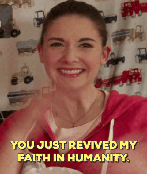 Excited reaction GIF — delighted by how the concept turned out