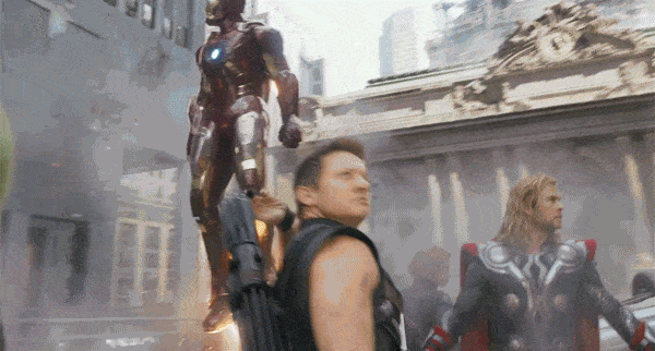 Reaction GIF — the team springing into action on a rush deadline